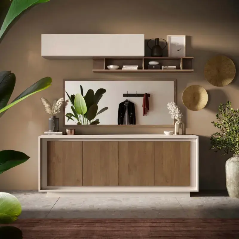Sconto Madia 4 ante Cashemere e Mercure, design moderno