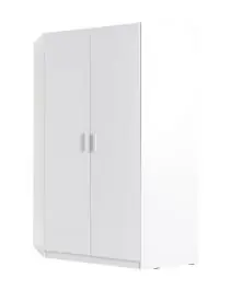 A Buon Prezzo Armadio angolare Messini 06 Bianco lucido 198 x 117 x 117 cm Design moderno