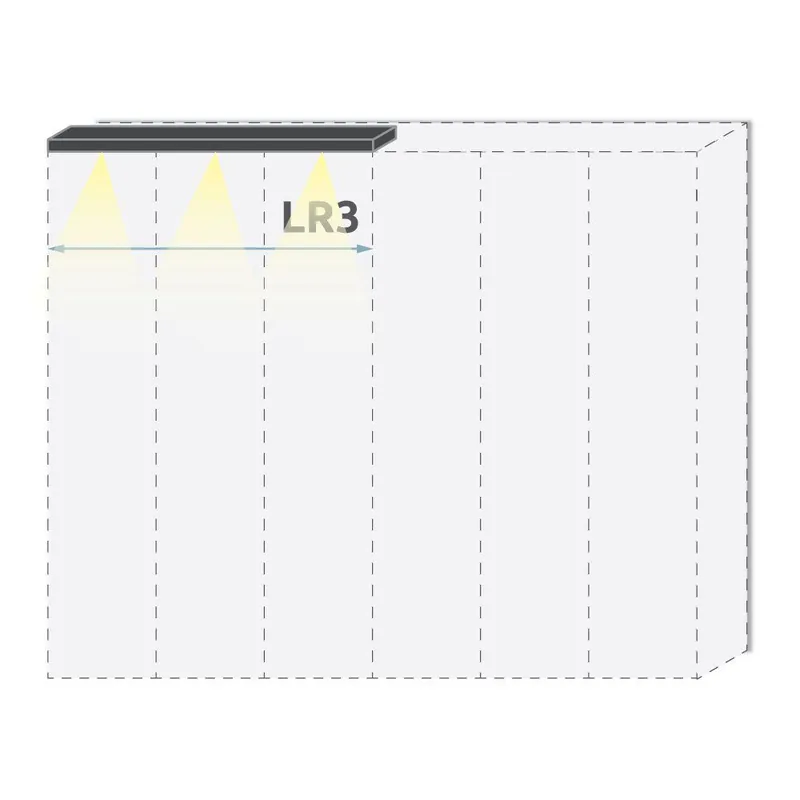 Cornice luminosa a LED per armadio battente Siumu Beige elegante Larghezza 137 cm Design moderno Compra Online