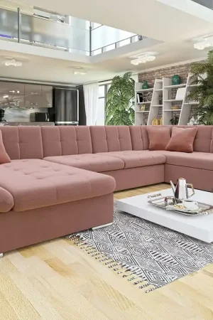 Divano angolare Comfivo Tilia II (Venus Velvet 2918 + Magic Velet 2258) Prezzo Ridotto