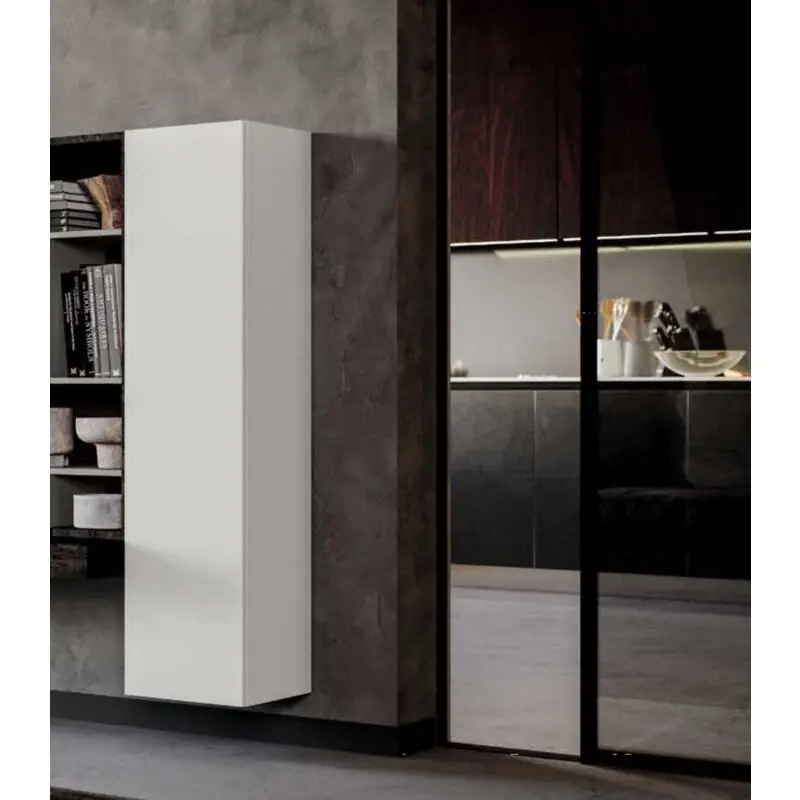 Occasione Imperdibile Pensile verticale battente, colore bianco opaco, made in Italy
