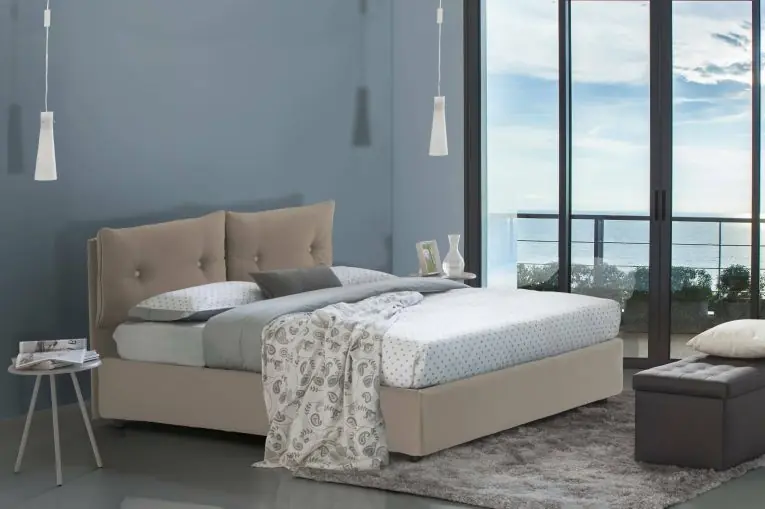 Prezzo Di Fabbrica Letto singolo contenitore tortora 95x205cm adatto per materasso 80x190 cm - Ildegarda