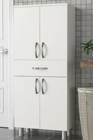 Più Venduto Armadio bianco con cassetto 59x140h cm - Iolana