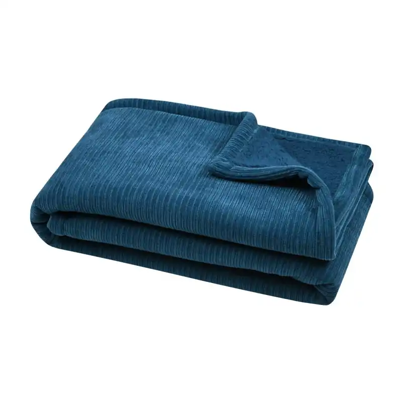 Ultimissimo Modello Plaid Clayton cm.130x160 colore Blue Canard