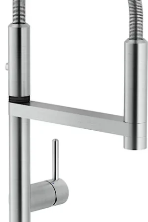 Nobili Miscelatore Monocomando con canna girevole e Doccetta Ø 50 cm Acciaio Inox - MV92300/50IX Direttamente Dal Produttore