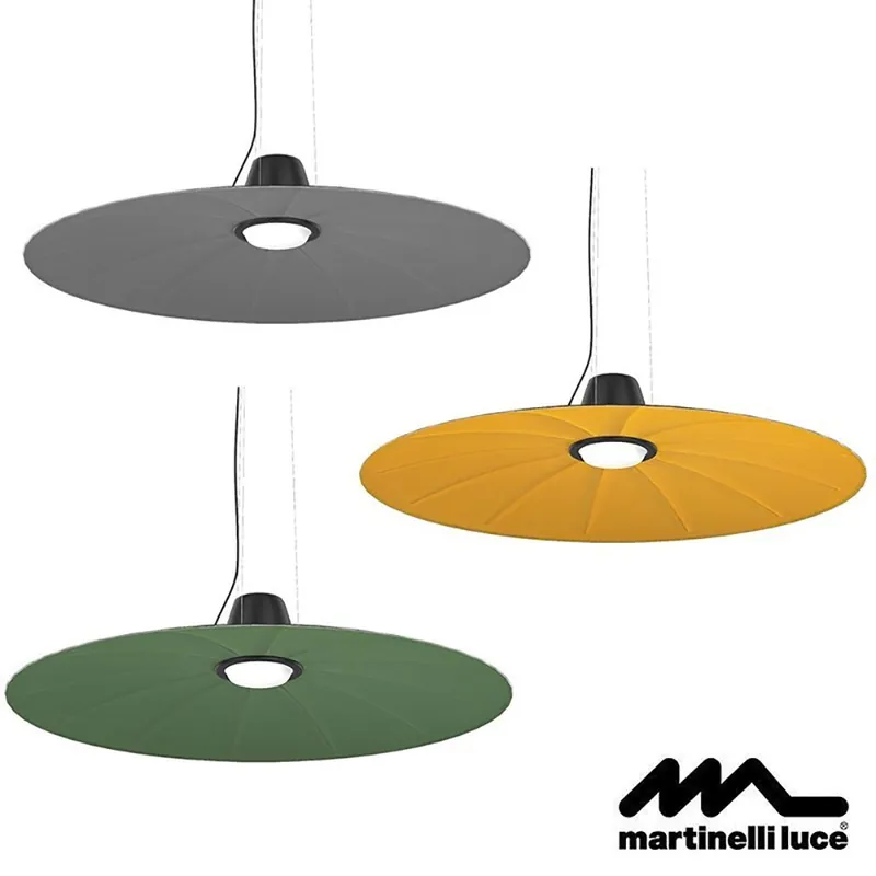Martinelli Luce Lent Lampada a sospensione realizzata in materiale fonoassorbente e rivestita in tessuto Promo Stagionale