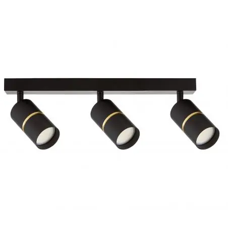 Sconto LAMPADA DA SOFFITTO MODERNA NERA ASTI W3