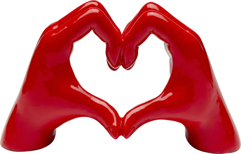 Occasione Oggetto decorativo Heart Hands rosa 12cm