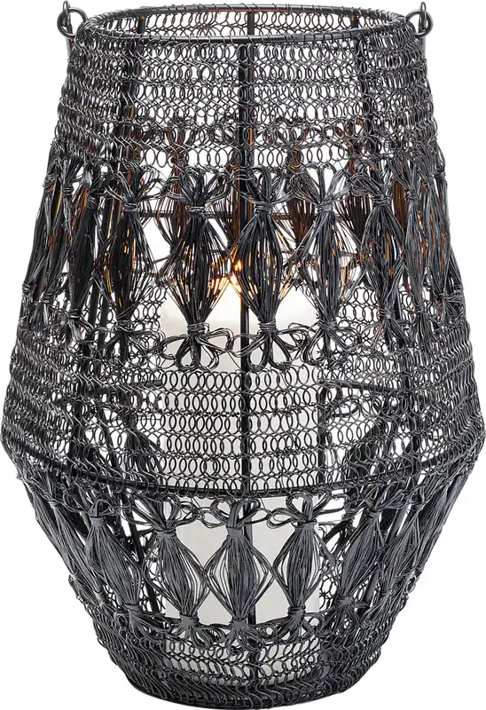 Ultime Pezzi Lanterna Hayat nero 33cm