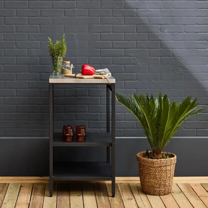 Offerta Modulo cucina da esterno in acciaio con 2 ripiani, 49cm