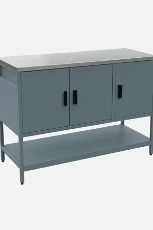 Non Perdere Modulo cucina da esterno in acciaio 3 ante e 1 ripiano, 120cm