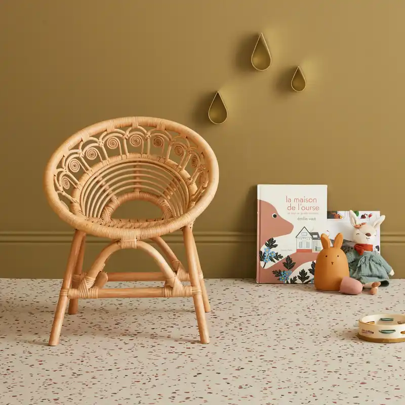 Vendita Finale Sedia per bambini in rattan