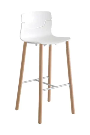 Prezzo Basso Sgabello gambe in legno H. 97/107 cm - Slot