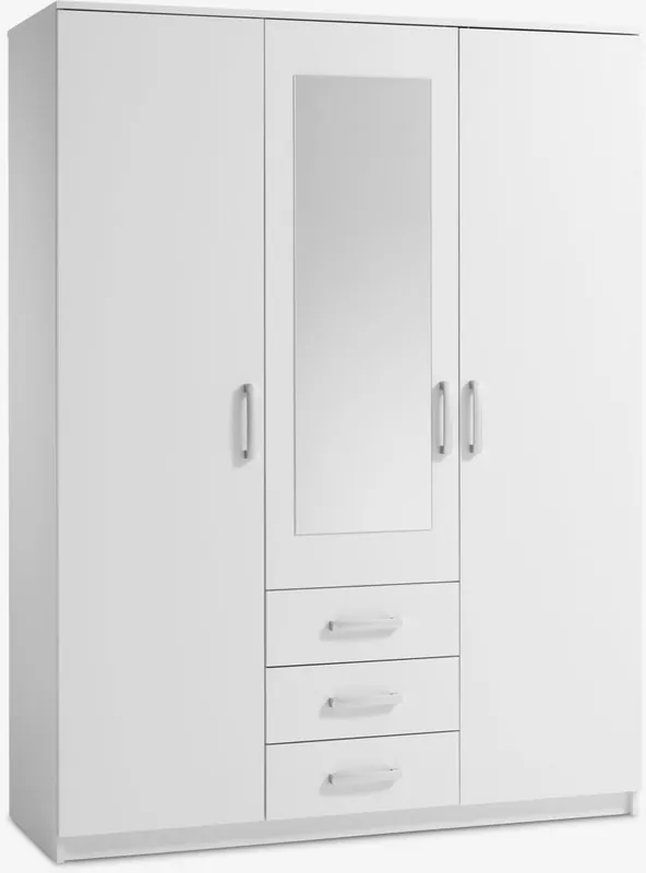 Prezzo Conveniente VELLERUPArmadio VELLERUP 151x200 3 ante 3 cassetti bianco