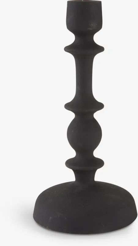 CASPARPortacandela CASPAR Ø10xH21 cm nero Promo Stagionale